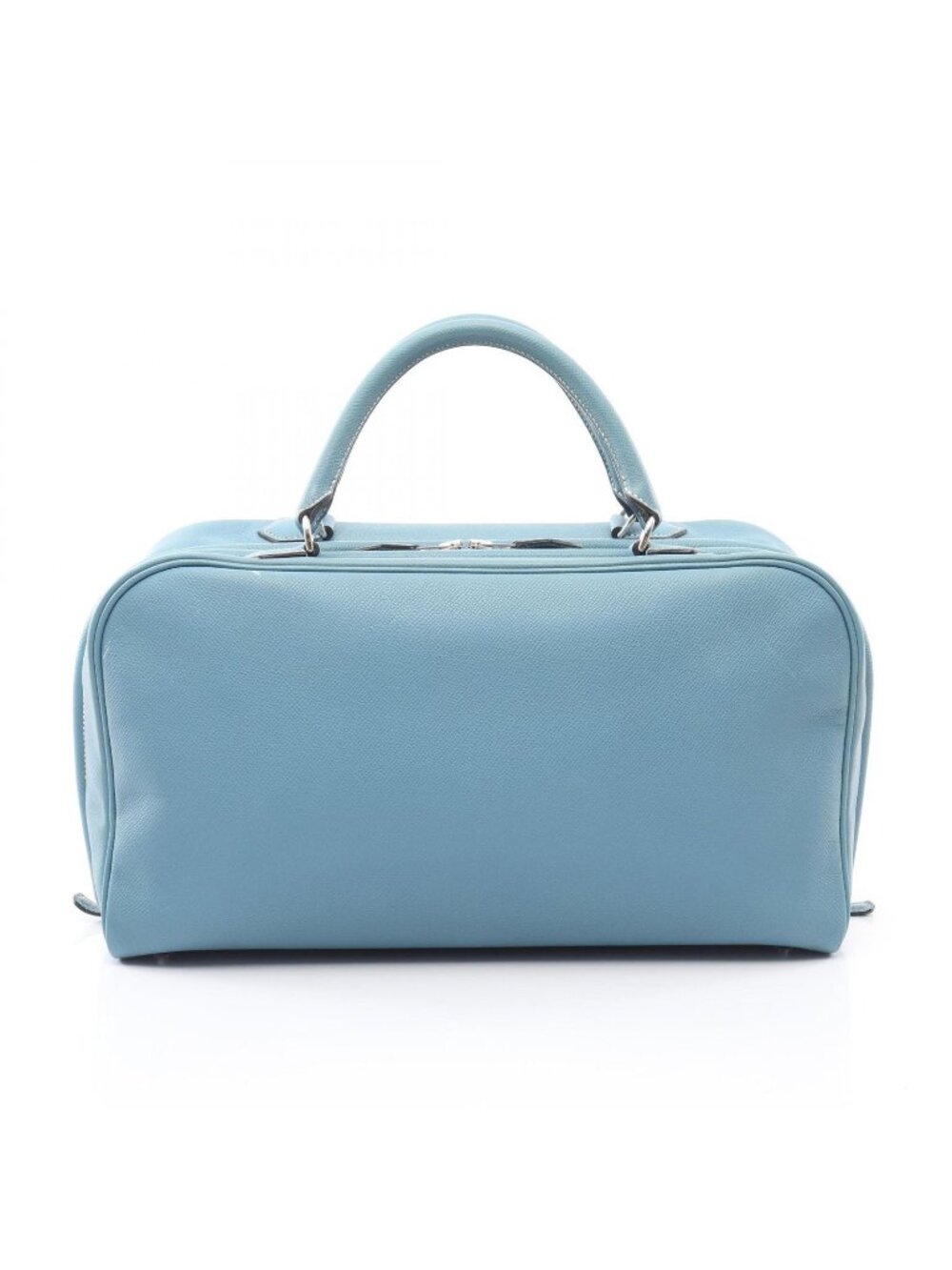 Hermes Handbag Sac Anvi Blue Jean Leather Calf 36